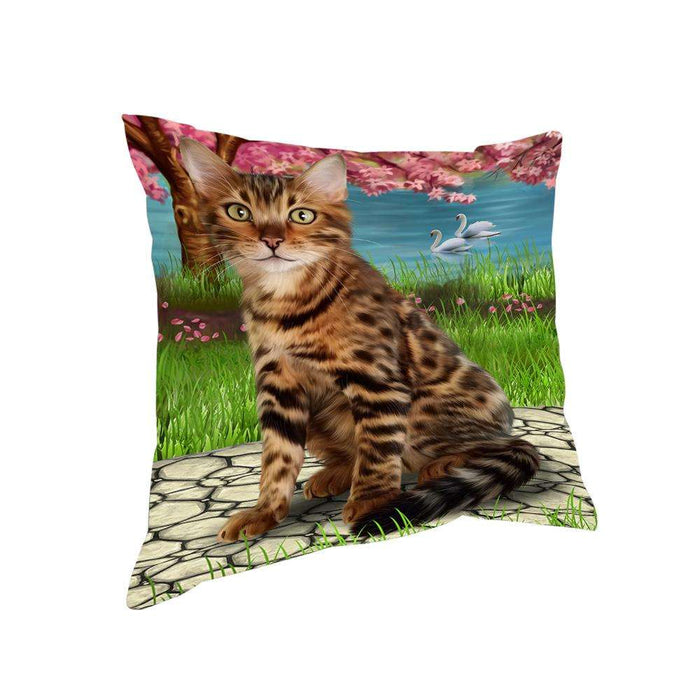 Bengal Cat Pillow PIL67612