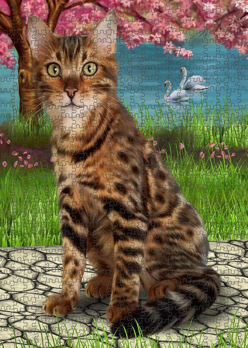 Bengal Cat Puzzle with Photo Tin PUZL62562