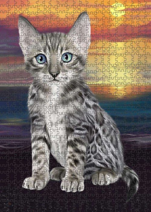 Bengal Cat Puzzle with Photo Tin PUZL62638