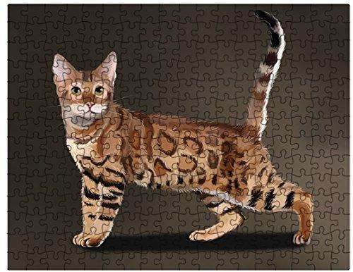 Bengal Cat Puzzle with Photo Tin