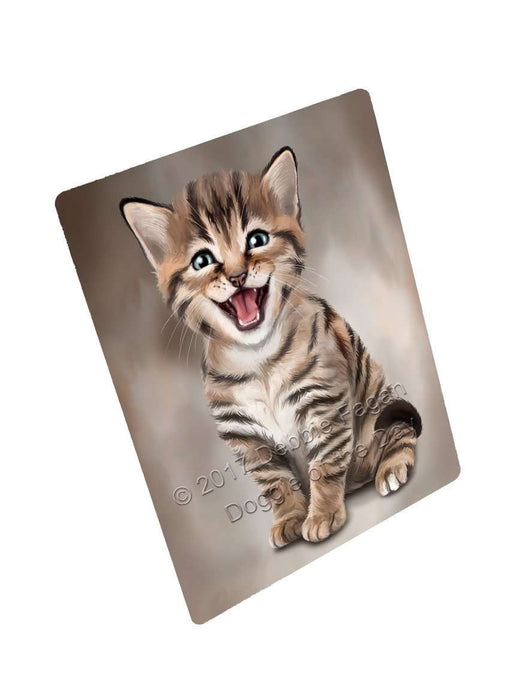 Bengal Cat Tempered Cutting Board CB026