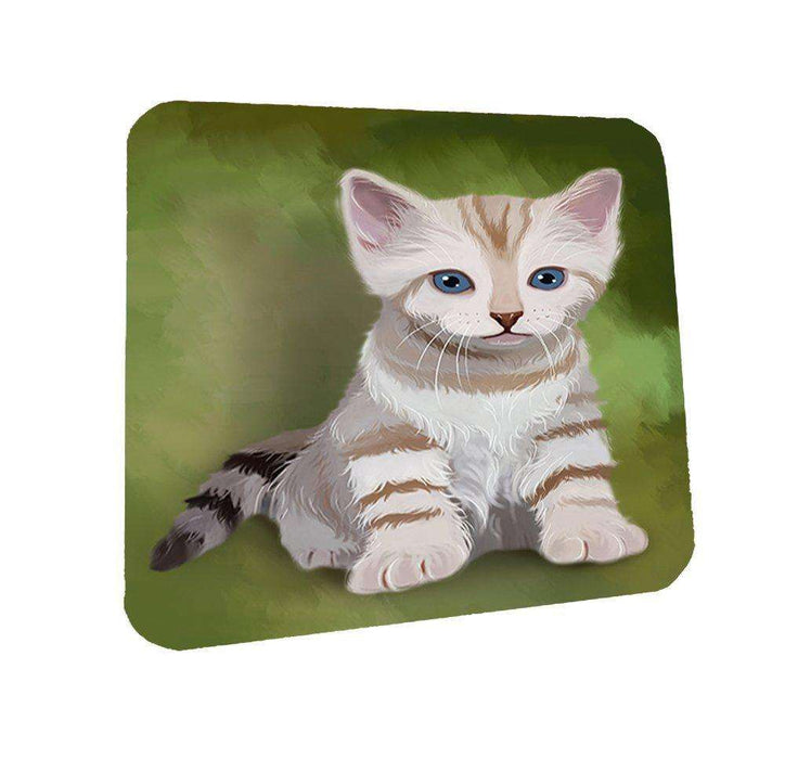 Bengal Kitten Cat Coasters Set of 4