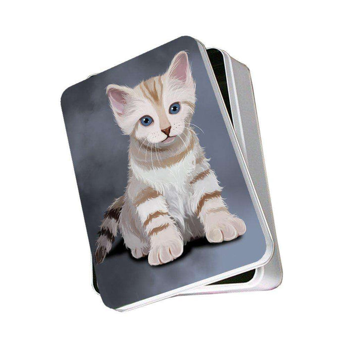 Bengal Kitten Cat Photo Storage Tin