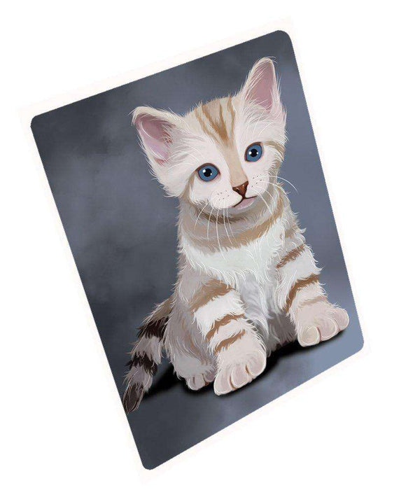 Bengal Kitten Cat Tempered Cutting Board