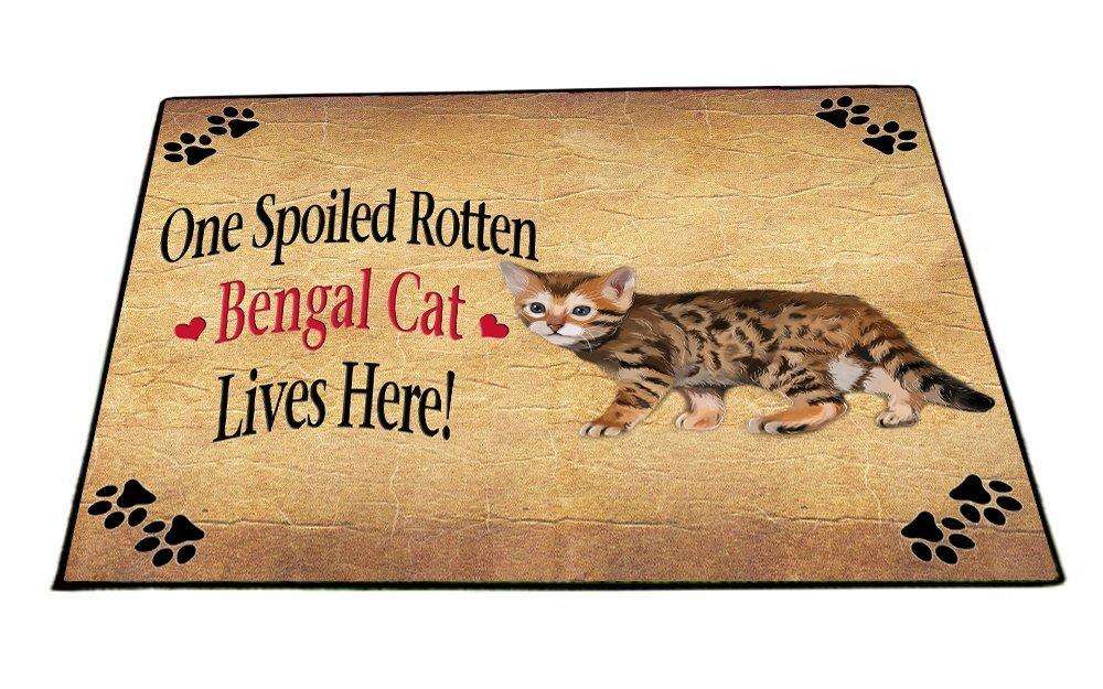 Bengal Kitten Spoiled Rotten Cat Indoor/Outdoor Floormat