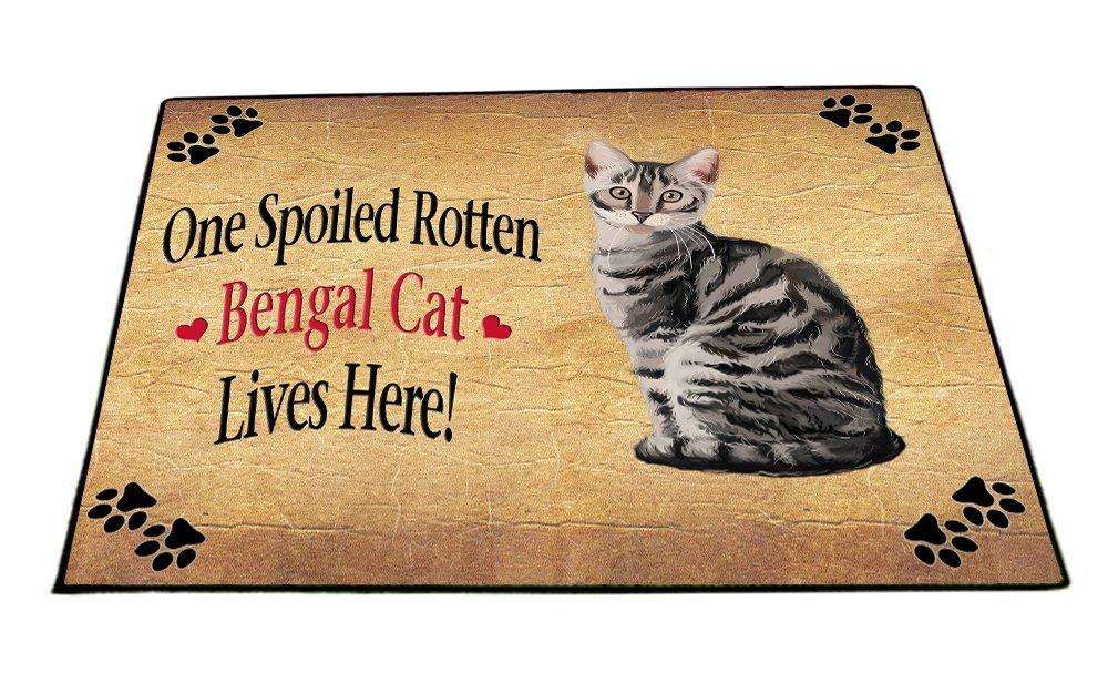 Bengal Silver Spoiled Rotten Cat Indoor/Outdoor Floormat