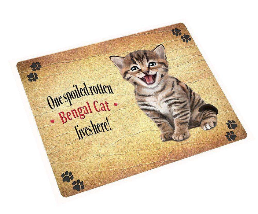 Bengal Spoiled Rotten Cat Tempered Cutting Board