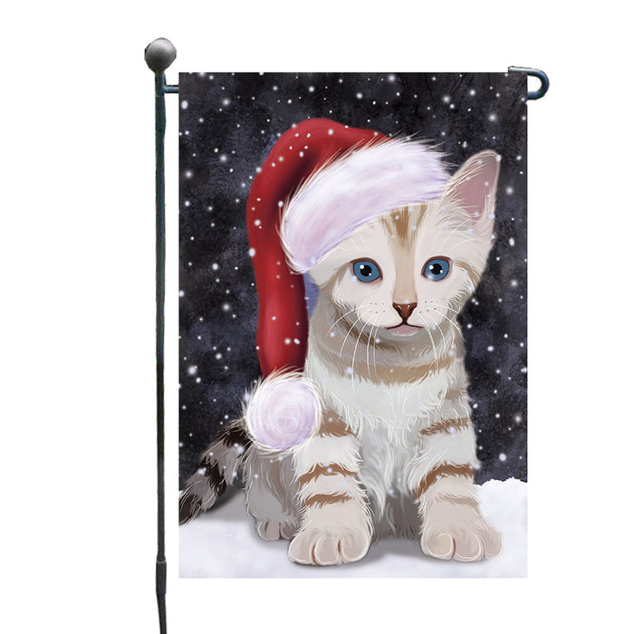 Christmas Let it Snow Bengal Cat Garden Flags Outdoor Decor for Homes and Gardens Double Sided Garden Yard Spring Decorative Vertical Home Flags Garden Porch Lawn Flag for Decorations GFLG68762