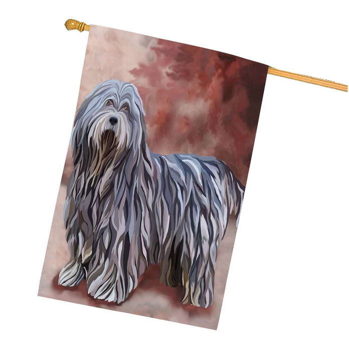 Bergamasco Dog House Flag