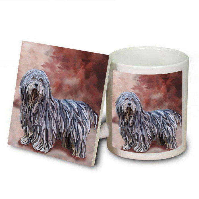 Bergamasco Dog Mug and Coaster Set