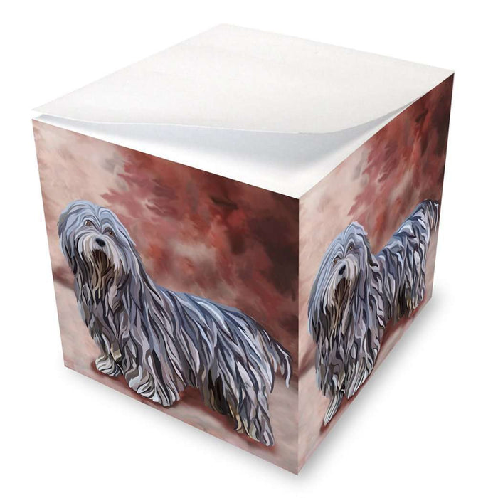 Bergamasco Dog Note Cube