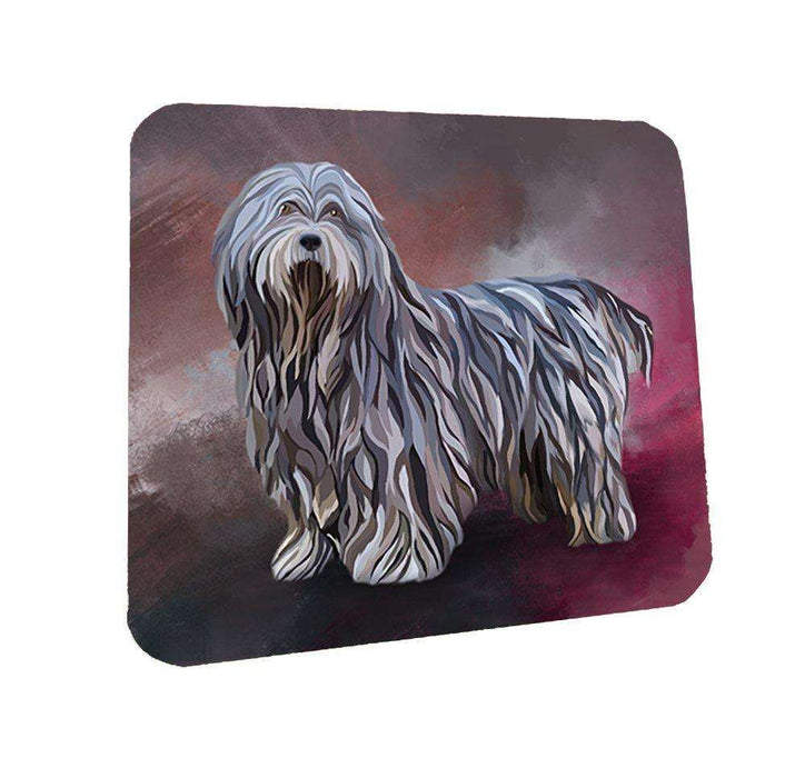 Bergamasco Pastori Dog Coasters Set of 4
