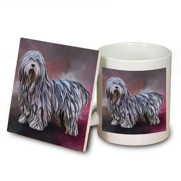 Bergamasco Pastori Dog Mug and Coaster Set