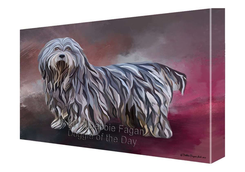 Bergamasco Pastori Dog Painting Printed on Canvas Wall Art