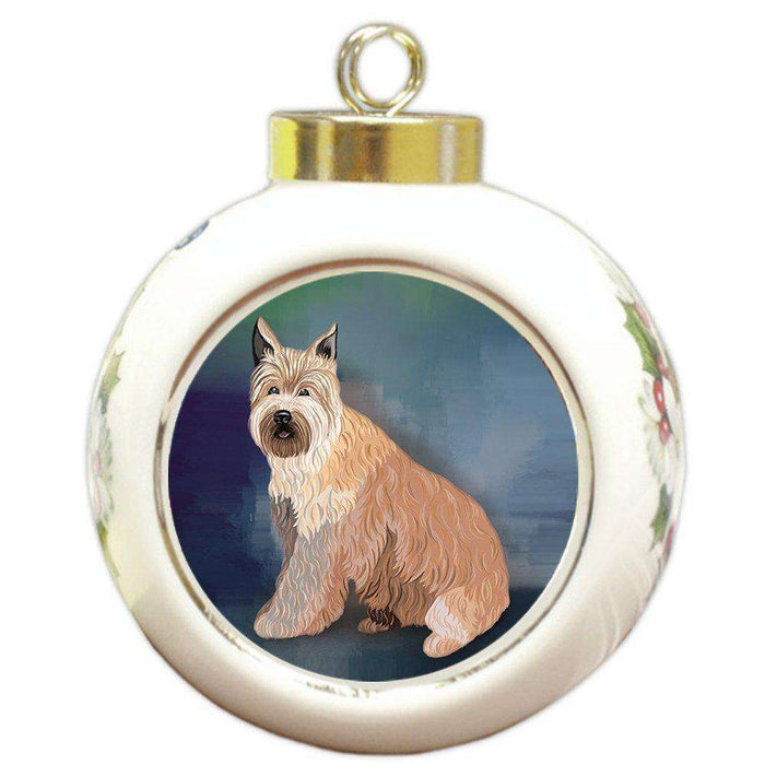 Berger Picard Dog Round Ball Christmas Ornament