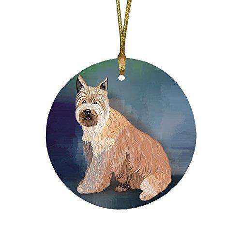 Berger Picard Dog Round Christmas Ornament