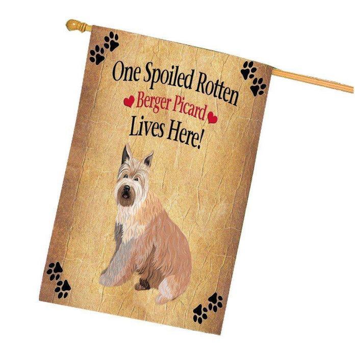 Berger Picard Spoiled Rotten Dog House Flag