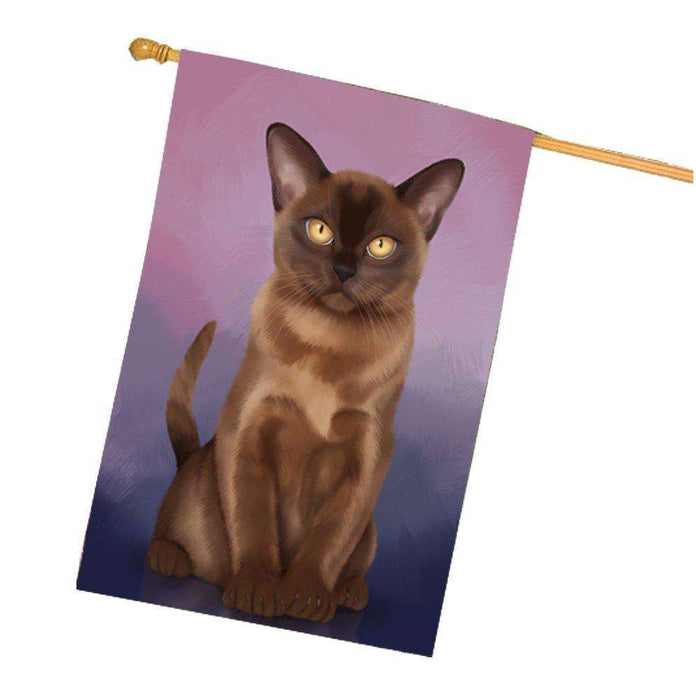Bermese Sable Cat House Flag