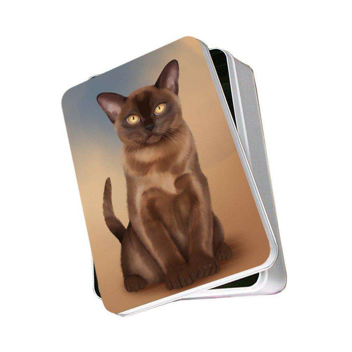 Bermese Sable Cat Photo Tin