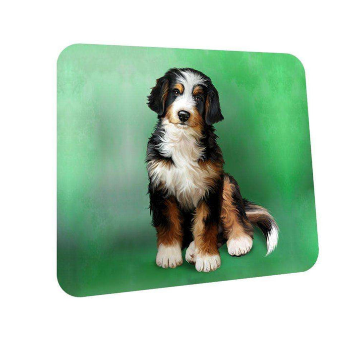 Bernedoodle Dog Coasters Set of 4