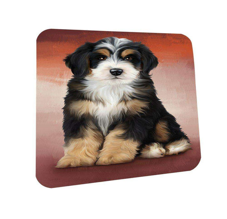Bernedoodle Dog Coasters Set of 4