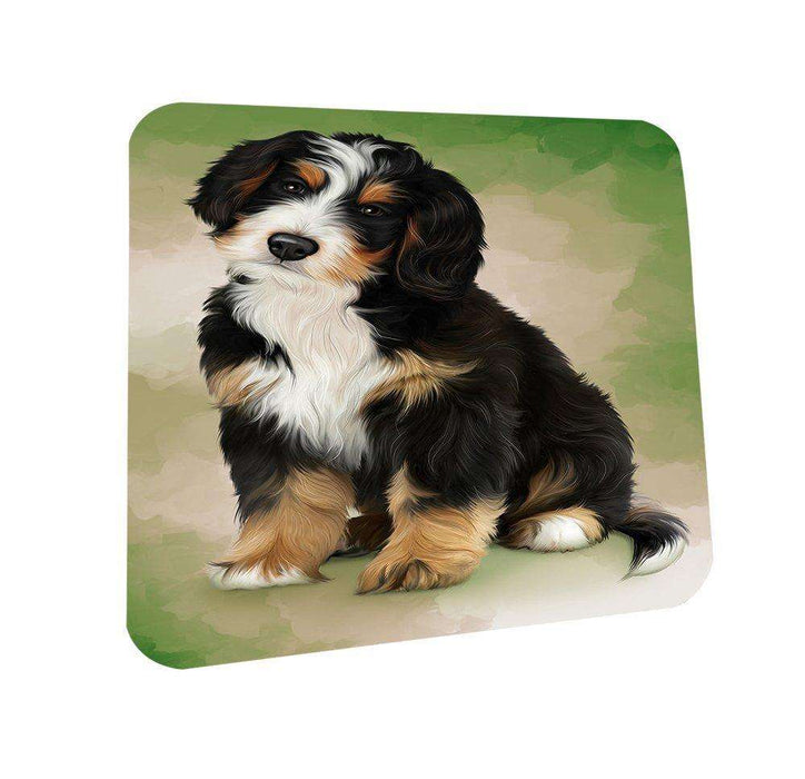 Bernedoodle Dog Coasters Set of 4