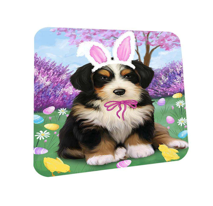Bernedoodle Dog Easter Holiday Coasters Set of 4 CST49008