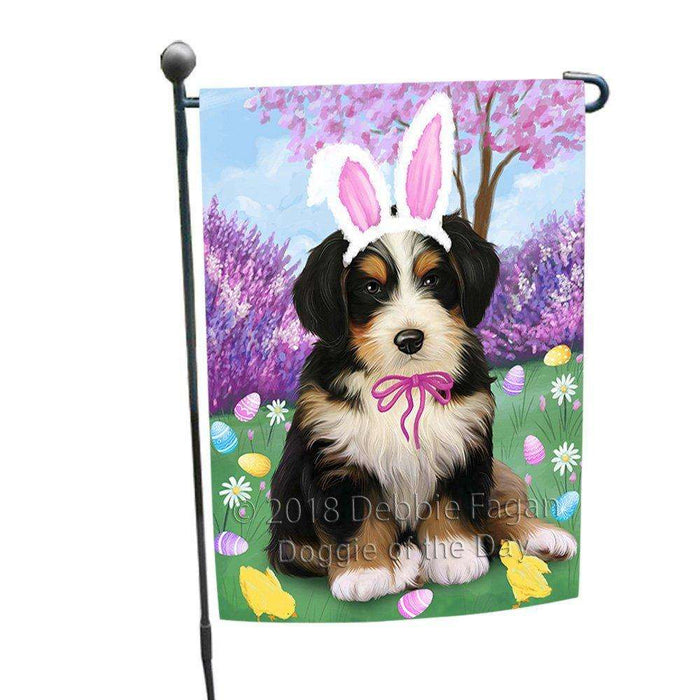 Bernedoodle Dog Easter Holiday Garden Flag GFLG48958