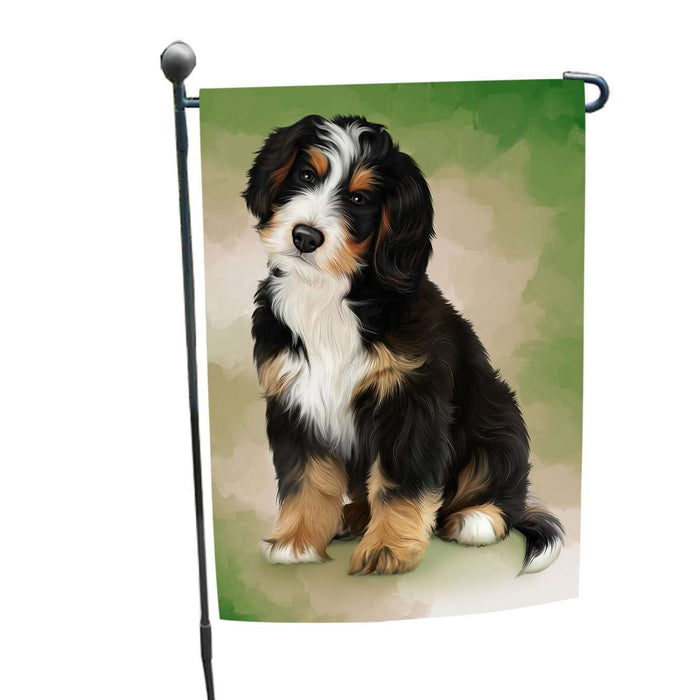 Bernedoodle Dog Garden Flag