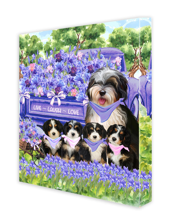 Bernedoodle Canvas: Explore a Variety of Designs, Personalized, Digital Art Wall Painting, Custom, Ready to Hang Room Decor, Dog Gift for Pet Lovers