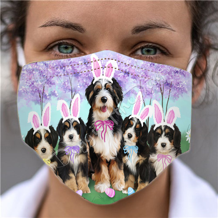 Easter Holiday Bernedoodle Dogs Face Mask FM49575