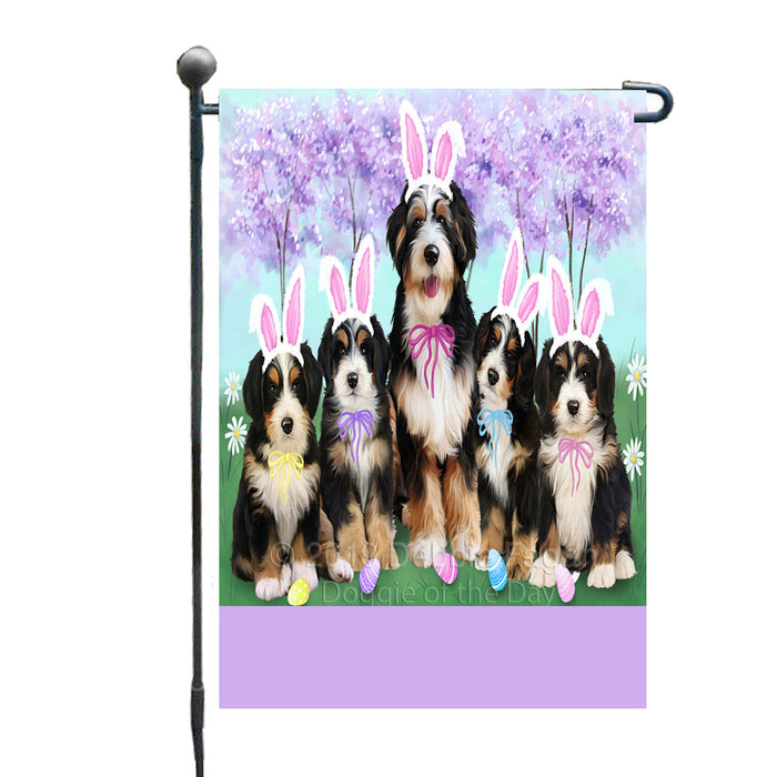 Personalized Easter Holiday Bernedoodle Dogs Custom Garden Flags GFLG-DOTD-A58755
