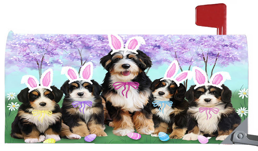 Easter Holidays Bernedoodle Dogs Magnetic Mailbox Cover MBC48377