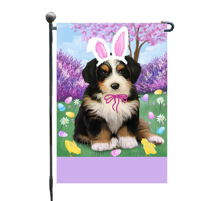 Personalized Easter Holiday Bernedoodle Dog Custom Garden Flags GFLG-DOTD-A58756
