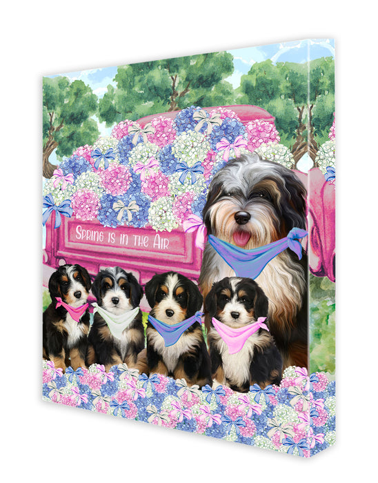 Bernedoodle Canvas: Explore a Variety of Designs, Personalized, Digital Art Wall Painting, Custom, Ready to Hang Room Decor, Dog Gift for Pet Lovers