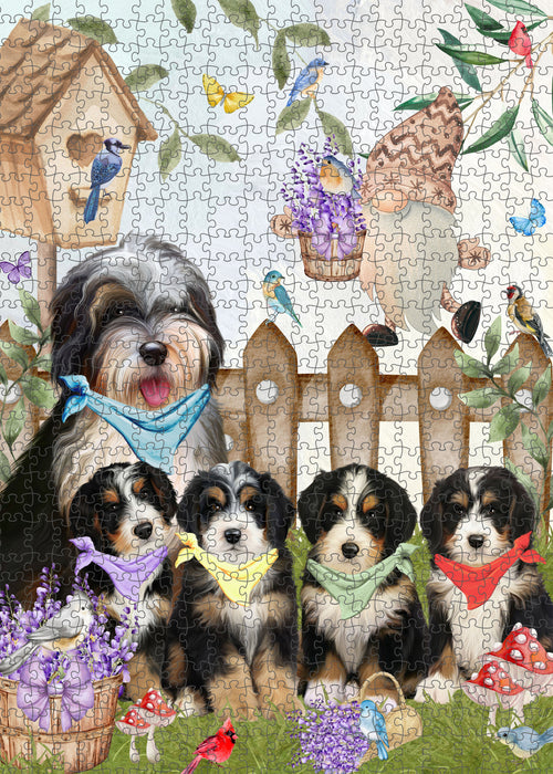 Bernedoodle Jigsaw Puzzle: Explore a Variety of Designs, Interlocking Puzzles Games for Adult, Custom, Personalized, Gift for Cat and Pet Lovers