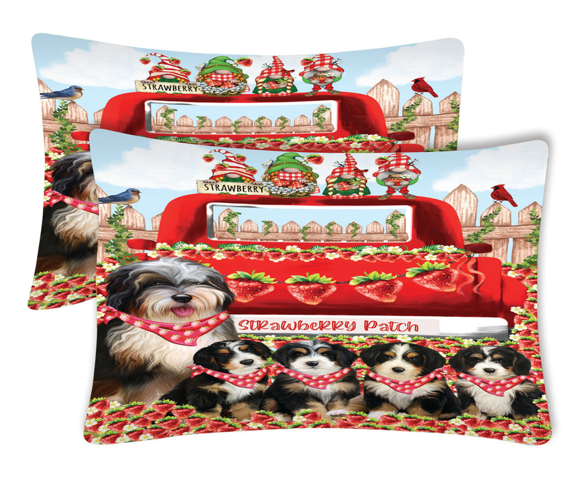 Bernedoodle Pillow Case: Explore a Variety of Custom Designs, Personalized, Soft and Cozy Pillowcases Set of 2, Gift for Pet and Dog Lovers