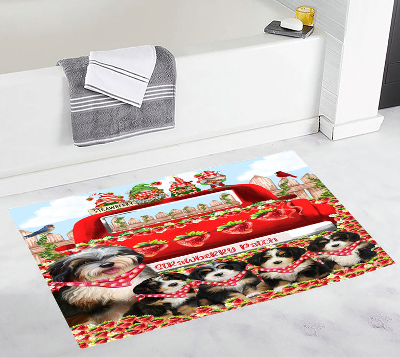 Bernedoodle Bath Mat, Anti-Slip Bathroom Rug Mats, Explore a Variety of Designs, Custom, Personalized, Dog Gift for Pet Lovers