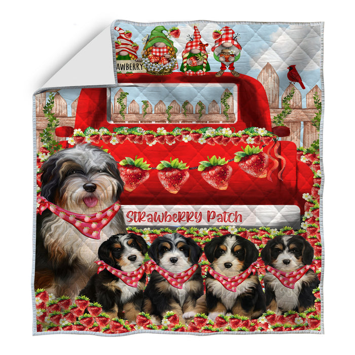Bernedoodle Bed Quilt, Explore a Variety of Designs, Personalized, Custom, Bedding Coverlet Quilted, Pet and Dog Lovers Gift