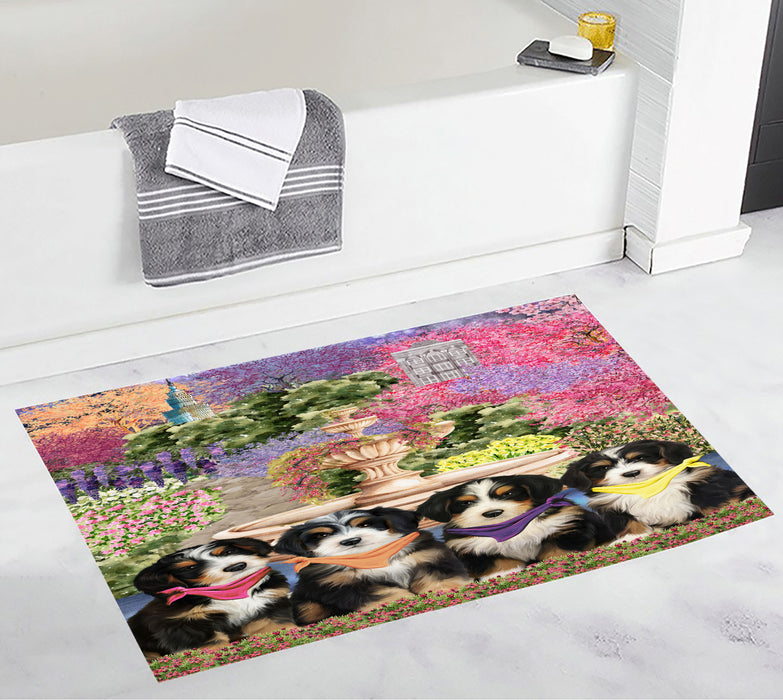 Bernedoodle Anti-Slip Bath Mat, Explore a Variety of Designs, Soft and Absorbent Bathroom Rug Mats, Personalized, Custom, Dog and Pet Lovers Gift