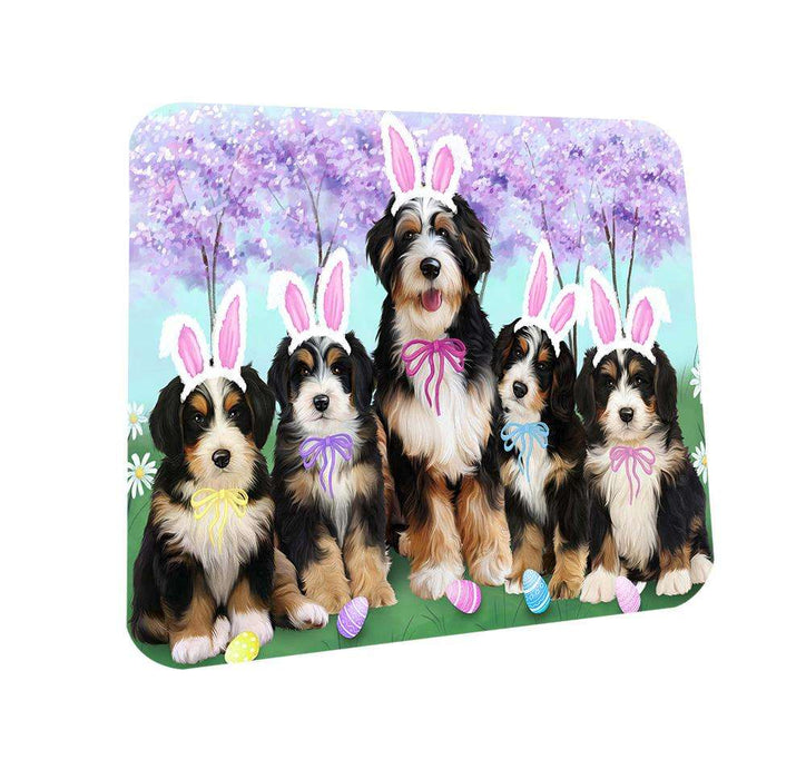 Bernedoodles Dog Easter Holiday Coasters Set of 4 CST49091