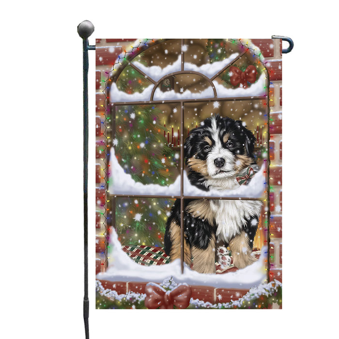 Please come Home for Christmas Bernese Mountain Dog Garden Flags Outdoor Decor for Homes and Gardens Double Sided Garden Yard Spring Decorative Vertical Home Flags Garden Porch Lawn Flag for Decorations GFLG68836