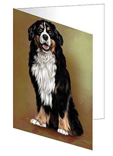 Bernese Mountain Adult Dog Handmade Artwork Assorted Pets Greeting Cards and Note Cards with Envelopes for All Occasions and Holiday Seasons