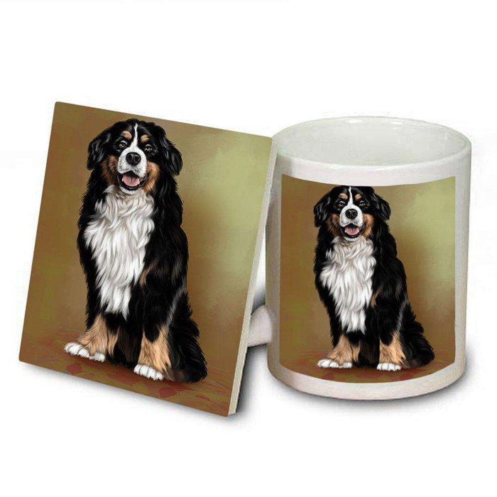 Bernese Mountain Adult Dog Mug and Coaster Set