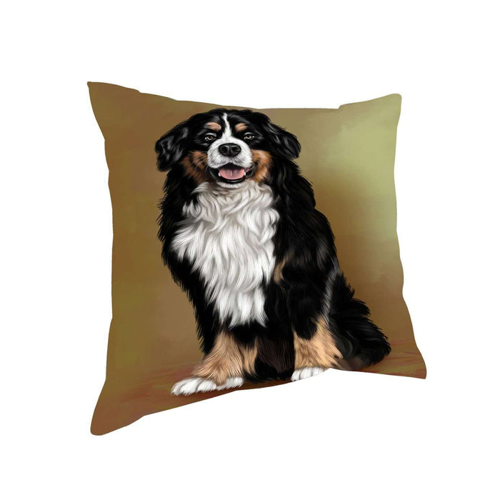 Bernese Mountain Adult Dog Throw Pillow