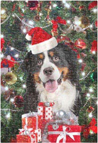 Bernese Mountain Dog Christmas Holiday 300 Pc. Puzzle with Photo Tin