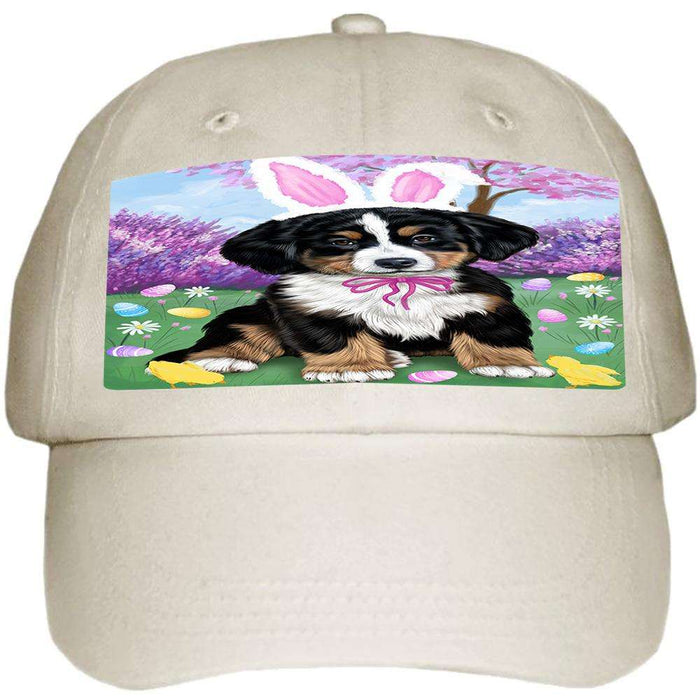 Bernese Mountain Dog Easter Holiday Ball Hat Cap HAT50886