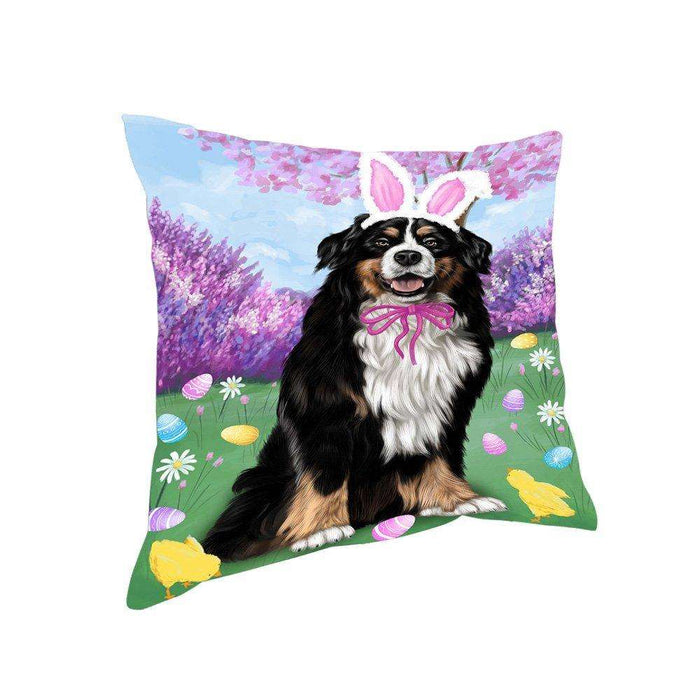 Bernese Mountain Dog Easter Holiday Pillow PIL52056