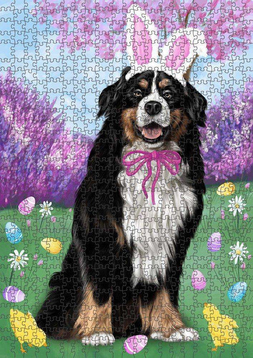 Bernese Mountain Dog Easter Holiday Puzzle with Photo Tin PUZL50193