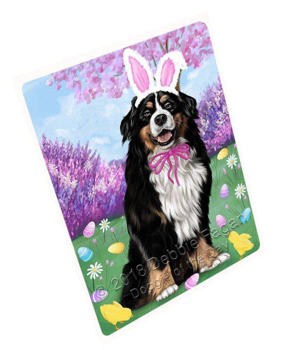 Bernese Mountain Dog Easter Holiday Tempered Cutting Board C51018